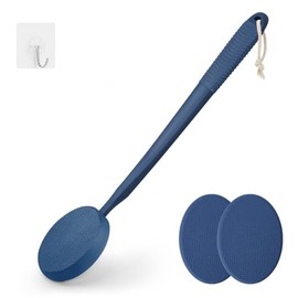 Aplicador Loción Mango Largo Pulgadas Una Fácil Cobertura Espalda Piernas Azul Marino