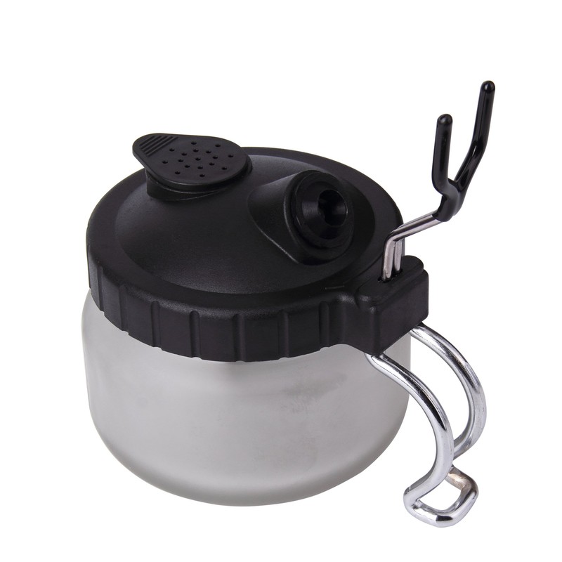 Multifunctional Airbrush Cleaning Pot Wash Station with Holder
