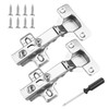 Soft Close Cabinet Hinges for Full Overlay Doors – Stainless