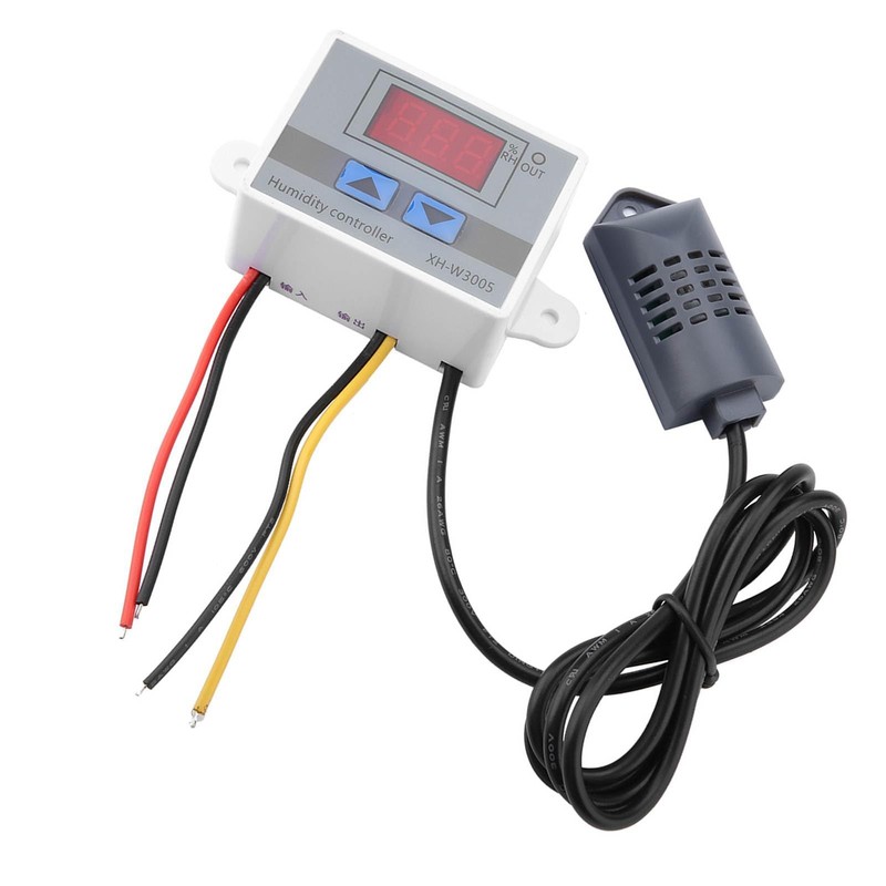 XH-W3005 Digital Hygrometer Switch Controller Humidity Sensor 0~99% RH 12V/24V/220V