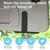 Dickno Small Leather Car Sun Visor Organizer, Multifunctional Auto Visor