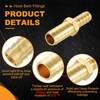 sourcing map 1pcs 10mm to 4mm Brass Hose Barb Fitting
