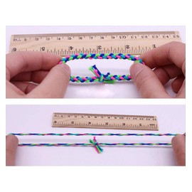 50Pcs Multicolor Braided Knotted Elastic Hair Ring Hair Rope Hair Tie Rubber Band Ponytail Holder Headband Headwear Hair String (Color Random)