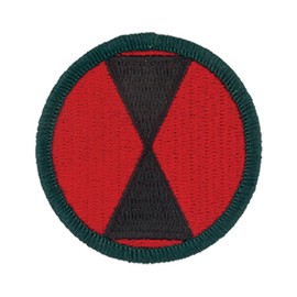 7th Infantry Division Full Color Dress Patch