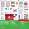 150 Pcs Mini First Aid Kit, Portable Small Emergency Kits