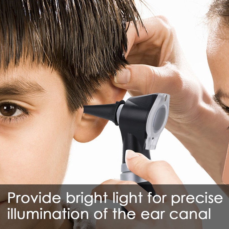 Medical Diagnosis Otoscope Ear Care Speculum Magnifying Lens Clinical LED