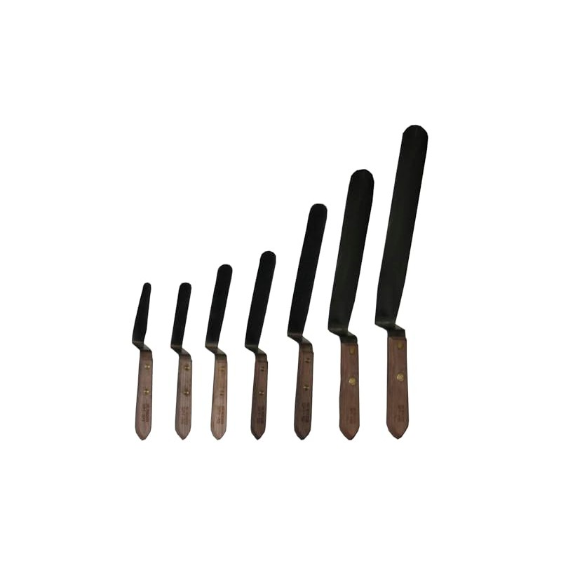 NEWBORN Teflon Offset Spatula Kit - 6-Piece Non-Stick Offset Spatulas