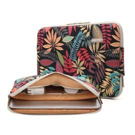 kayond canvas Water-resistant for 13-13.3 Inch Laptop Sleeve Case Bag (13-13.3 Inches, Forest series Black)