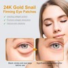 lisade 24K Gold Snail Mucin Eye Mask for Wrinkles -