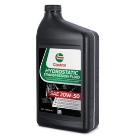 Castrol SAE 20W50 Hydrostatic Transmission Fluid for Use in Outdoor Power Equipment – API GL-4 – 1 Quart