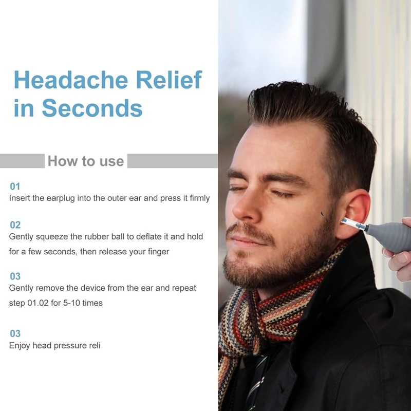 Peakloong Airplane Ear Pressure Relief Inner Ear Pressure Balancer Ear