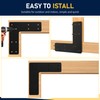 10x10 L Post Bracket 2PCS, L Flat Mending Plate for