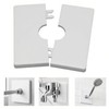 Square Shower Arm Flange Escutcheon Plate, Wall Split Pipe Cover