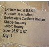 Home Decorators Collection Modern Farmhouse Honey Flat-Weave Cordless Bamboo Shade