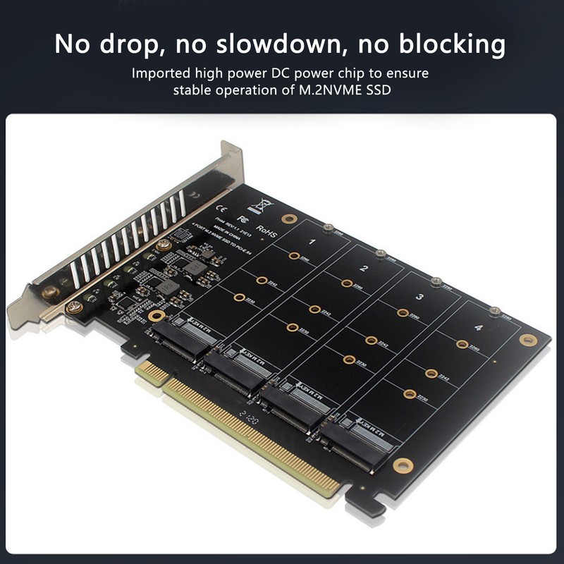M.2 PCIE Adapter NVMe M.2 to PCIe 4.0 X16 Protocol