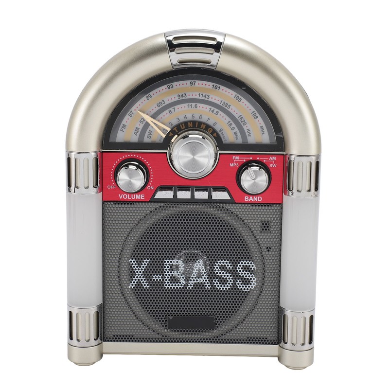 Bluetooth Speaker AM FM SW Band Receiver Retro Style Wireless