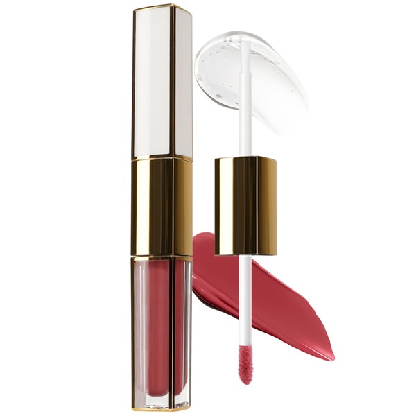 Erinde Brillo de Labios Mate, 2 en 1 líquido Brillo