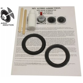 For Acoustic Research Foam Speaker Repair Kit For AR Acoustic Research 48b 48s 48bxi 58ls 58b 58bx 4"