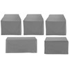 Crosley Furniture Patio Furniture Covers, Waterproof 5-Piece Cover Set for