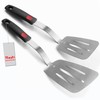 Stainless Steel Flexible Spatula Slotted Turner, XiaoZu Thin Metal Spatula