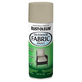 Rust-Oleum 358839 Outdoor Fabric Spray Paint, 12 oz, Medium Gray (package may vary)