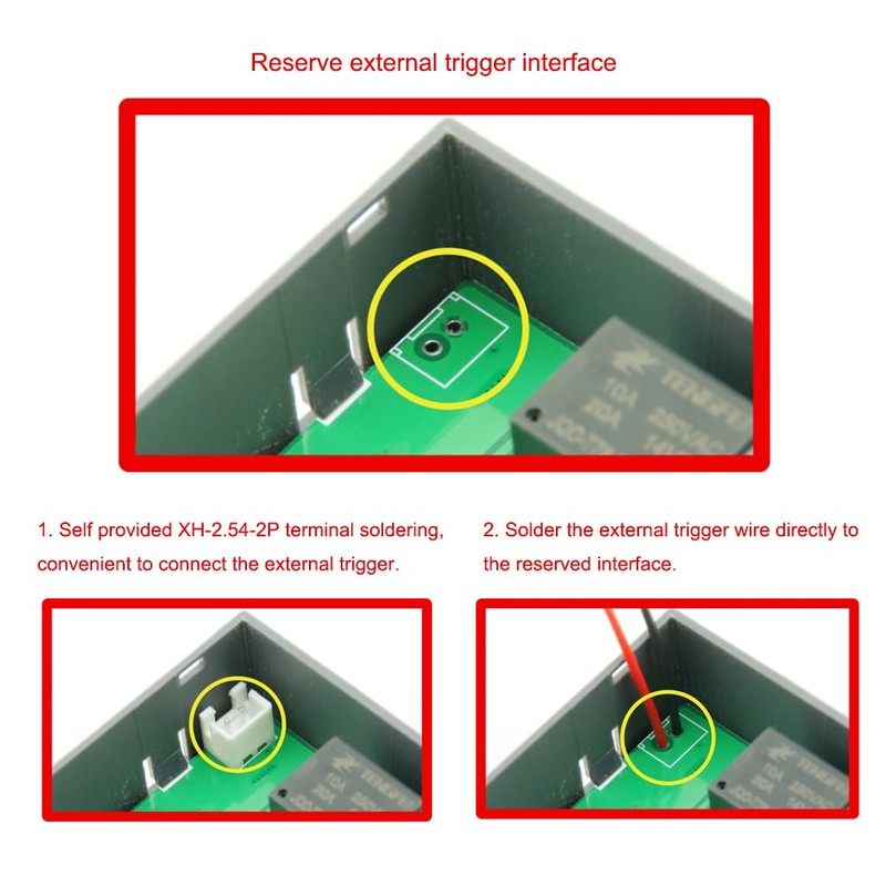 SazkJere Timer Delay Relay DC12V 20A 240W Programmable Cycle Time