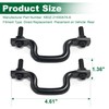 Jetuplusllc Pair Rear Bed Tie Down Hooks with Bolts Compatible