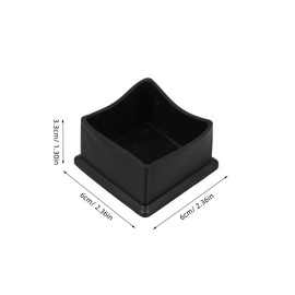 Mipcase 4Pcs Square Rubber Chair Leg Caps Non Slip Furniture Floor Protectors for Hardwood Durable Foot Covers for Tables Chairs Surface Protection Noise Reduction