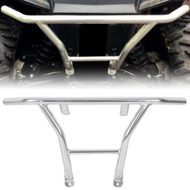 HECASA Rear Bumper Brush Guard Compatible with 2008-2014 Polaris RZR 800 RZR-S 800 RZR-4 800 Silver Aluminum