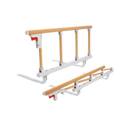 Mybow Bed Rails for Elderly, Adults Guard Railing, Bed Side Rail, Medical Safety Assist Bar for Seniors, Bedside Handle Cane for Hospital, Collapsible Metal Bedrail, Fall Protector Home Care Devices