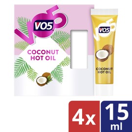 Vo5 Nourishing Coconut with 5 Natural Oils Hot Oil for Damaged Hair 15 ml Pack of 4 x 15 ml