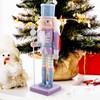 Gatuida Wooden Christmas Nutcracker Soldier: 25cm Figures Soldier Nutcracker Puppet