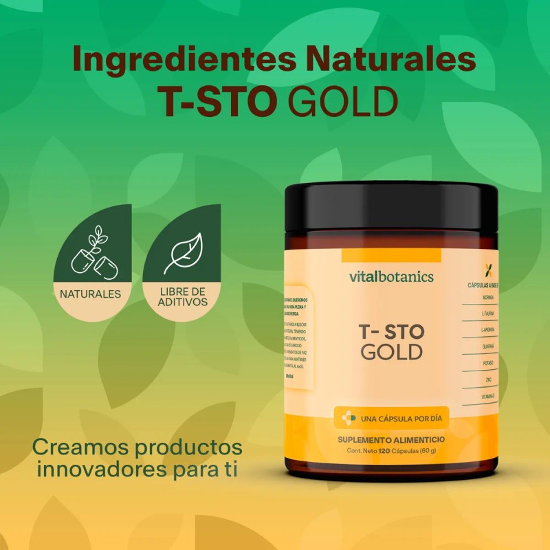 Precursor Testo Gold Con Maca 120 Capsulas | Vitalbotanics Testo