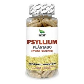 Psyllium Plantago Husk 100 Cápsulas, Calidad Premium