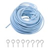 30 Meter Plastic Coated Curtain wire with 40 Hooks and