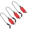 3PCS Fishing Alarm Chain Tools Iron Acrylic Portable Fishing Bobbins