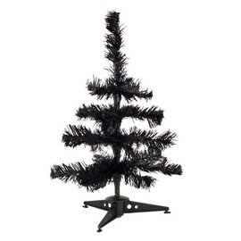 eBuyGB Mini Artificial Christmas Tree, Black