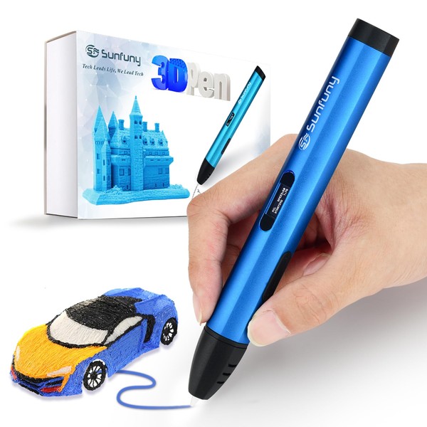 Sunfuny 3D Pen, 3-Dimensional Printing Pen with OLED Screen 16.4ft