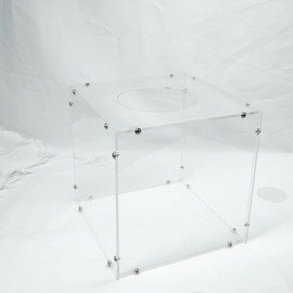 SHUMEI Clear Acrylic Multi-Functional Box - Raffle, Suggestion, Ballot, Tip, Donation Box - for Parties, Events, Fundraisers, Ticket Drop, Offices, Stores