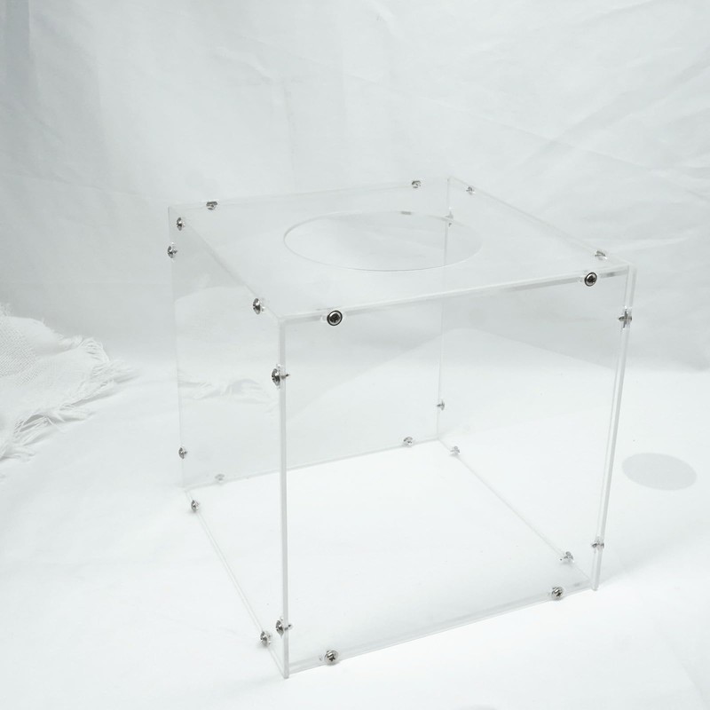 SHUMEI Clear Acrylic Multi-Functional Box - Raffle, Suggestion, Ballot, Tip,