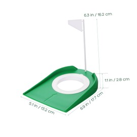 Abaodam 2pcs Golf Putting Cups with Flags Portable Indoor Practice Equipment for Beginners Lightweight Golf Hole Cups for Putting Training Versatile and Easy Setup for Home and Office Use