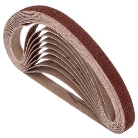 Kozelo 24 Pcs Sanding Belts 3/8 x 13 Inch 40 Grit Aluminum Oxide Abrasive Sandpaper for Belt Sander Metal Grinding Wood Working Weld Rust Removal