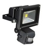 Pik-a-Pak 10W LED IP65 Waterproof Flood Light with PIR Black,
