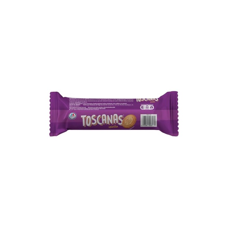 Maribel Toscana Galletas Dulces Vainilla 135g sin Relleno Crujientes Tradicionales