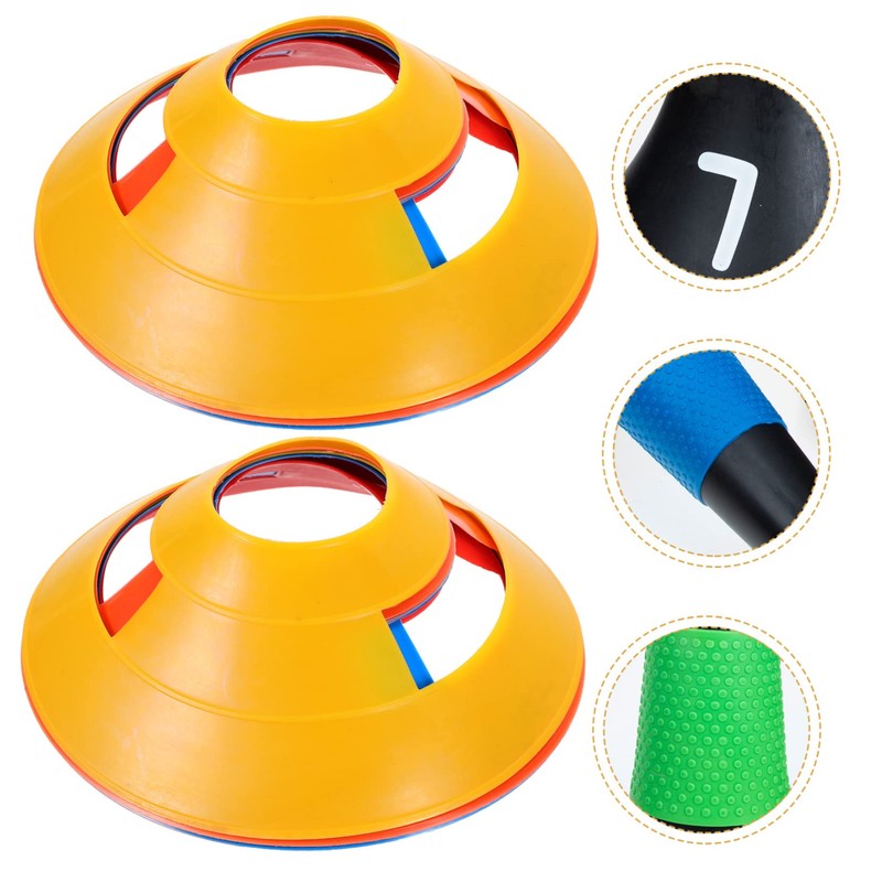 CIYODO Football Match Cones 25pcs Plastic Soccer Training Cones Obstacle