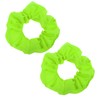 PEOVLVN 2 Pcs Neon Scrunchies, Large Hair Scrunchies Neon Hair