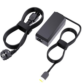 Lenov-o 65W Charger with Lenov-o Square Tip Quick Charge Compatible with ThinkPad T450s/T450/X270/X250, Ideapad, Yoga Series Includes EU Plug & Overheat Protection - Model ADLX65NCC3A/ADLX65NLC2A