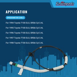 Forwinparts Speedometer Cable for Toyota T100 1994 1995 1996 1997 1998 3.4L 83710-34090
