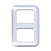 Rear Trunk Trailer Button Frame ABS Silver Trim Fit for