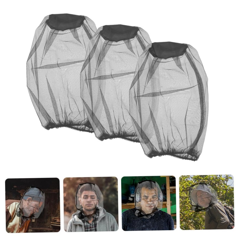 BIUDECO Professional Mosquito Head Netting Hat Mesh 3pcs Set for